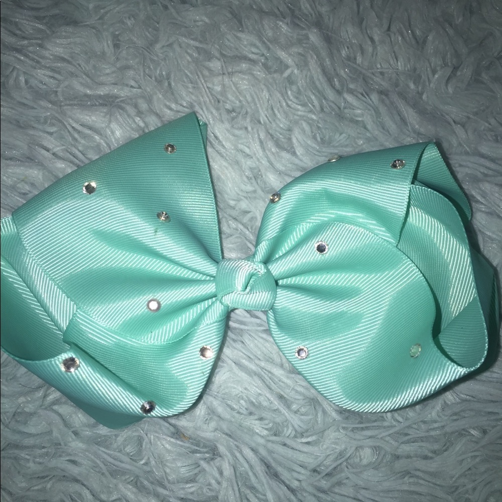 Teal cheer Bow